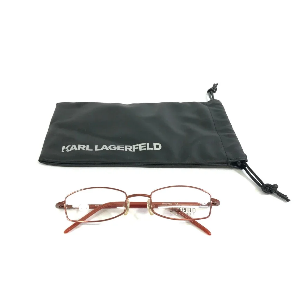 Karl Lagerfeld Eyeglasses Frames 4031 23 Red Rectangle Full Rim 50-19-135